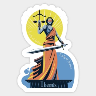 Themis Lady of Justice - Mythology Sticker